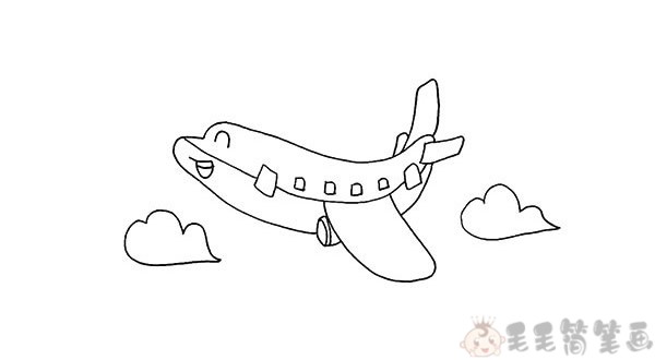 中国客机怎么画(简单)图片
