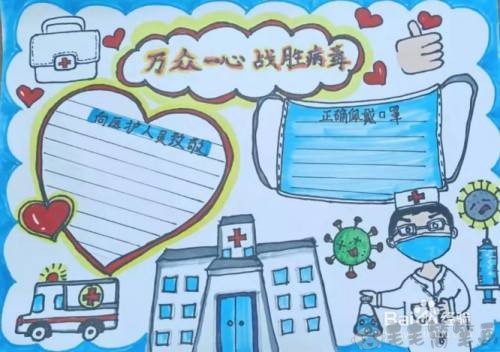 预防新冠病毒疫情手抄报 手抄报-第3张