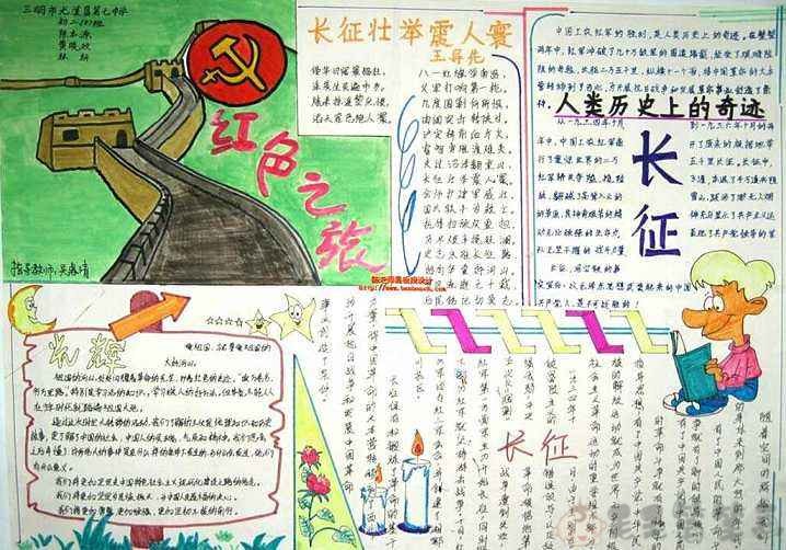 建军节主题手抄报图片
