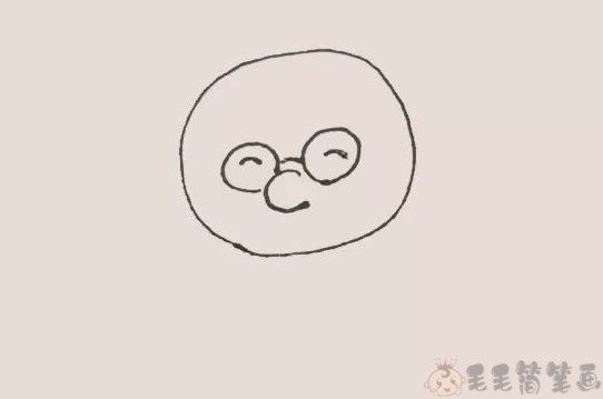 老爷爷幼儿绘画教程