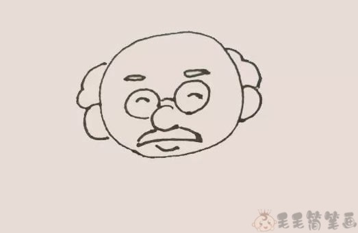 老爷爷幼儿绘画教程