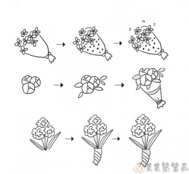 100种花的简笔画步骤图片