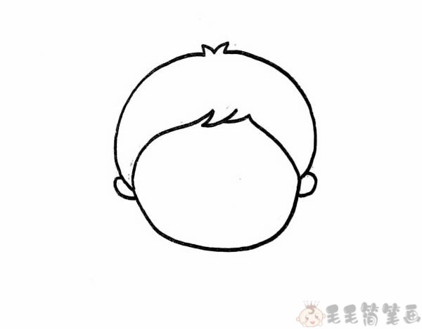 预防新冠勤洗手少儿简笔画1