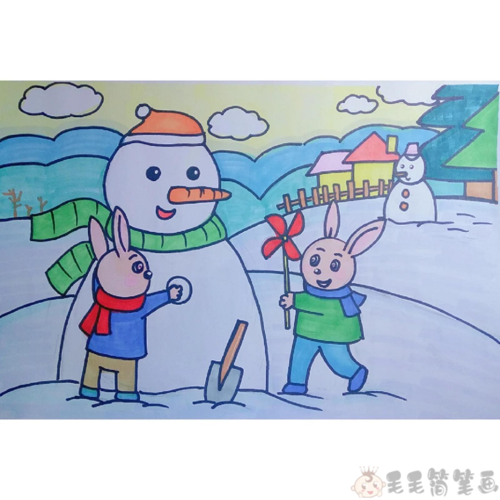 下雪˙Ꙫ˙|插画|儿童插画|苏木木_ - 原创作品 - 站酷 (ZCOOL)