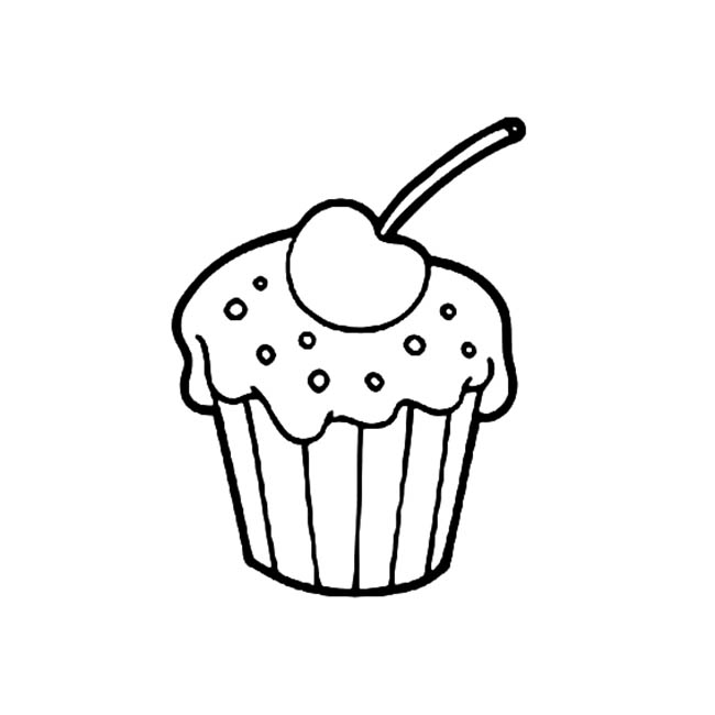 甜点蛋糕简笔画食物甜点蛋糕食物简笔画步骤图片大全