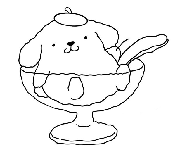 冰淇淋简笔画雪糕动物图片