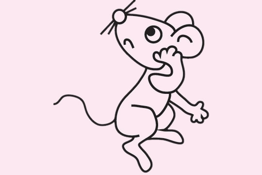 如何画老鼠简笔简单图片
