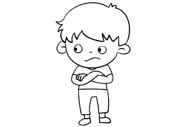 6款小男孩简笔画图片大全可爱