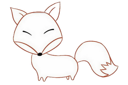 狐狸耳朵怎么画简笔画图片
