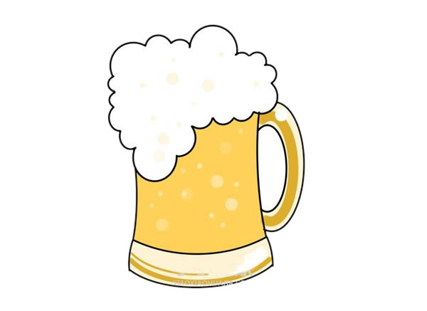 德国啤酒简笔画图片