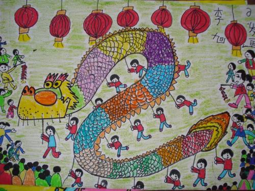 幼儿元旦节绘画图片