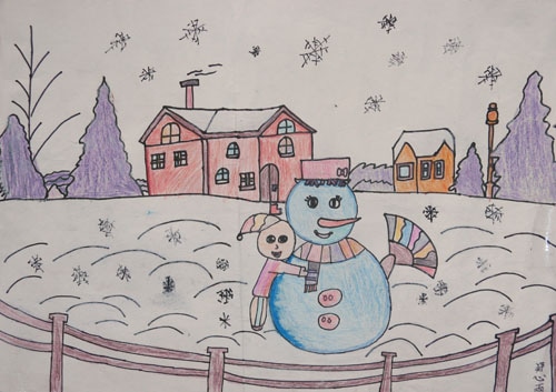 冬天主题儿童画简笔图片