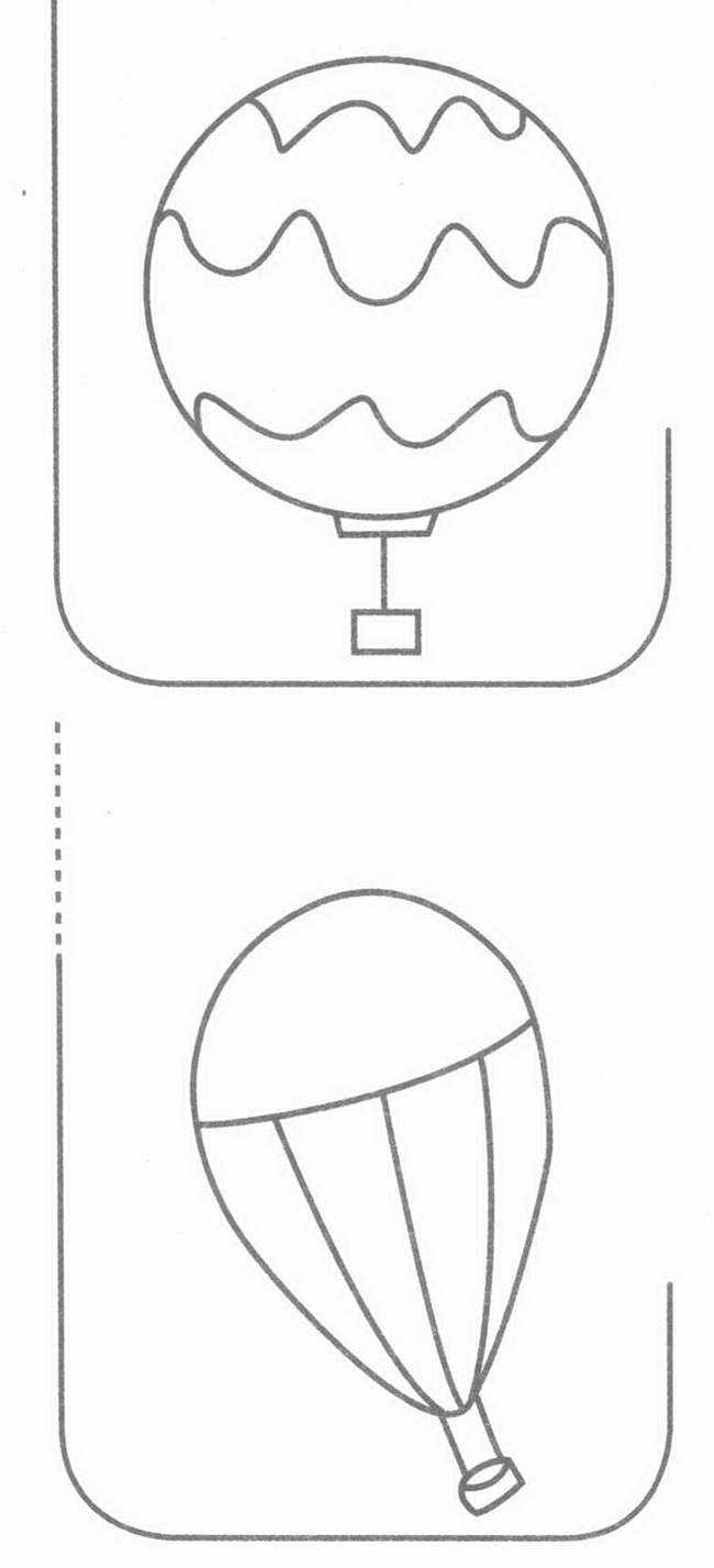 热气球简笔画