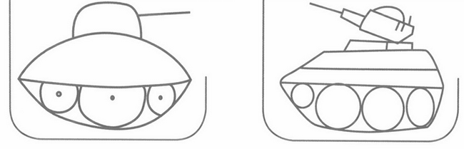 坦克简笔画