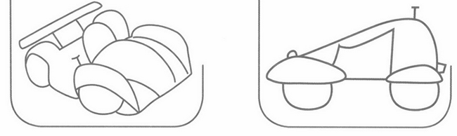 赛车简笔画