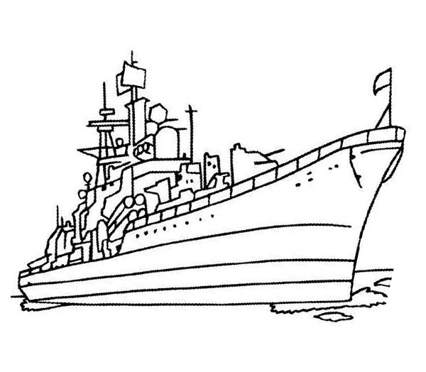 战船的简笔画图片