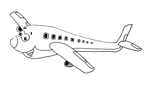 飞机漫画图片画法图片