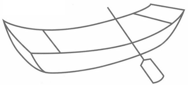渔船简笔画