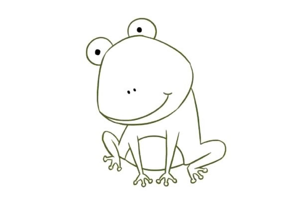 卡通青蛙简笔画教学 中级简笔画教程-第6张