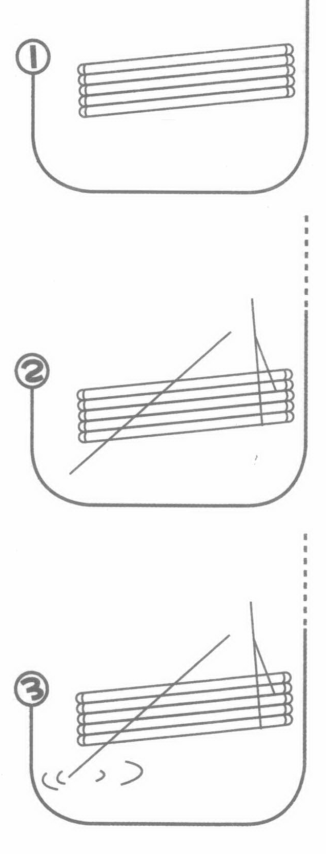 竹筏简笔画