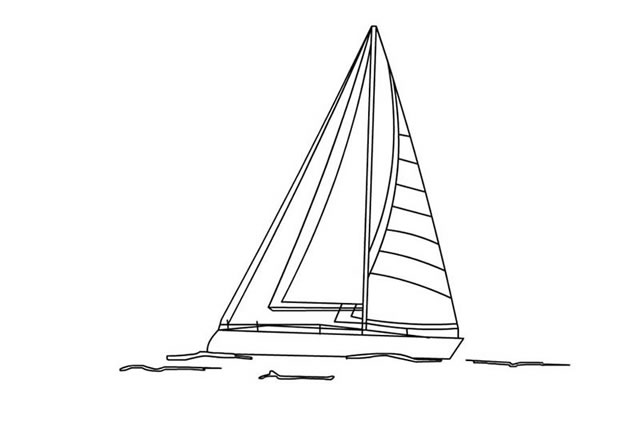 好看又简单的帆船画法图片