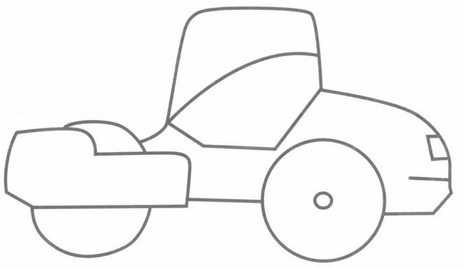 压路机简笔画