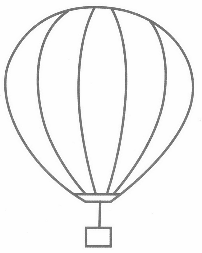 热气球简笔画