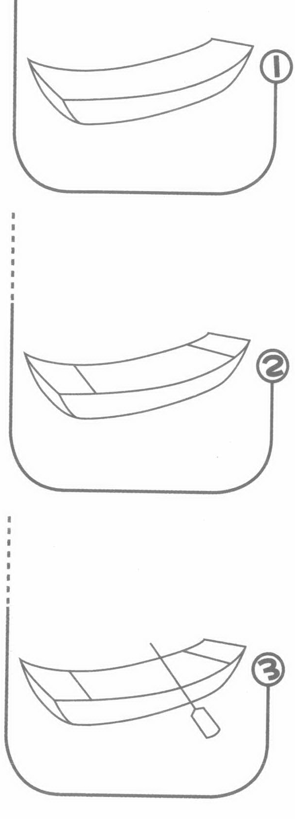 渔船简笔画