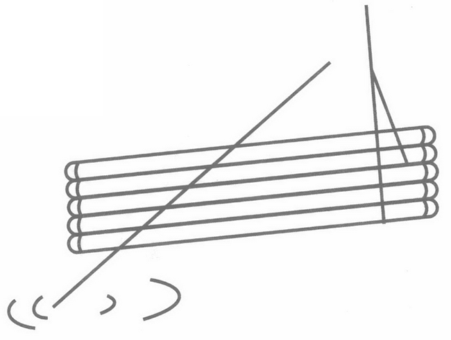 竹筏简笔画