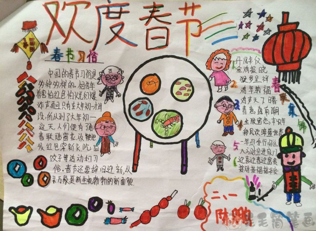关于春节的手抄报