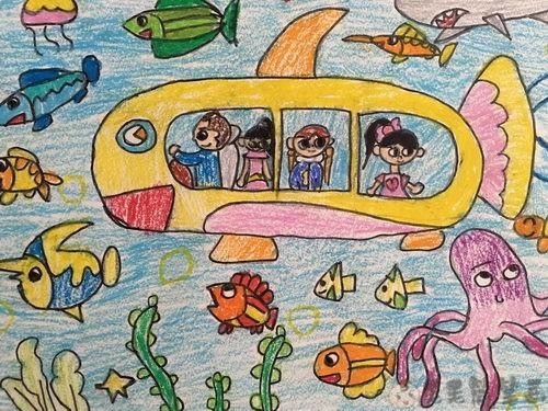 海底世界图片儿童画 - 毛毛简笔画