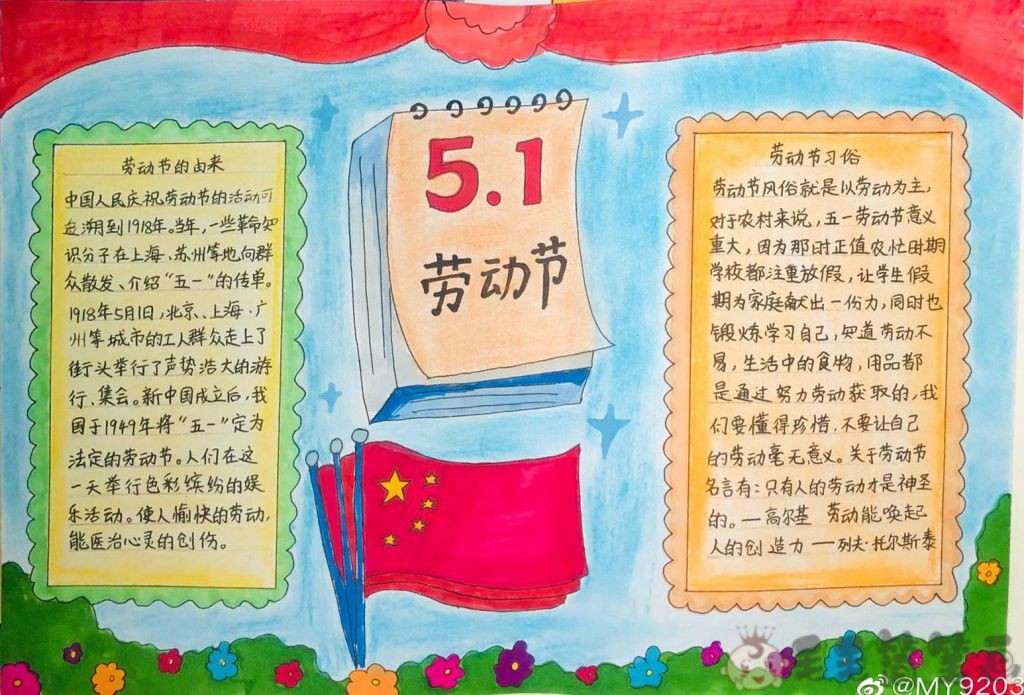 五一劳动节小报