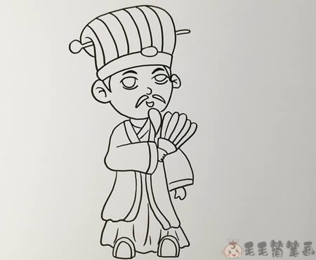 诸葛亮怎么画真人图片