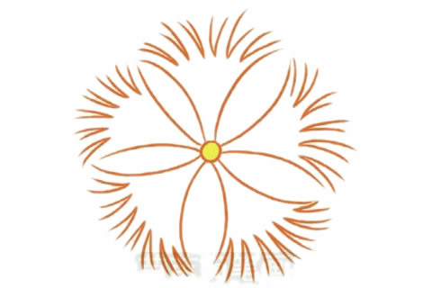 石竹花简笔画的画法 初级简笔画教程-第1张