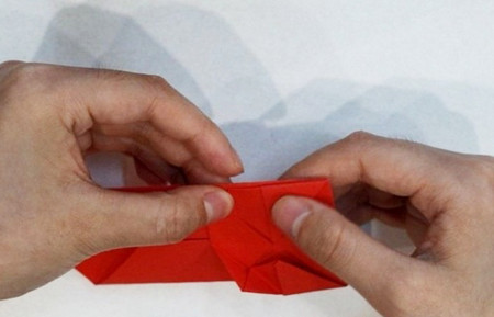爱心盒子折纸步骤图解 手工折纸-第8张