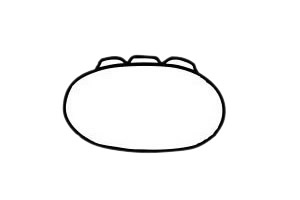 月饼简笔画图片