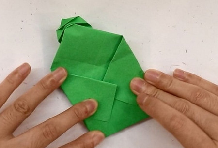 树叶信封的折法图解 手工折纸-第7张