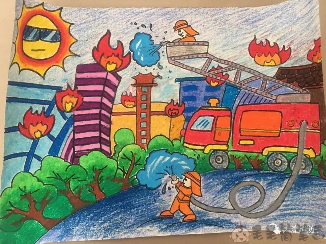 消防员简易图画,消防员简笔画简单,消防员图画儿童绘画_大山谷图库