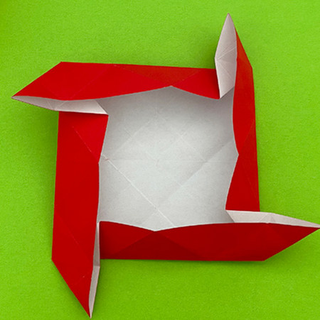 垃圾箱折纸步骤图 手工折纸-第8张