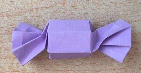 糖果折纸步骤图解法 手工折纸-第1张