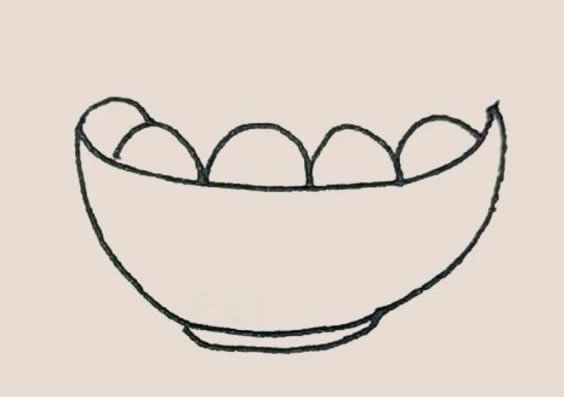 一碗汤圆简笔画