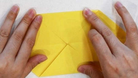 竹蜻蜓折纸步骤图解简单 手工折纸-第4张
