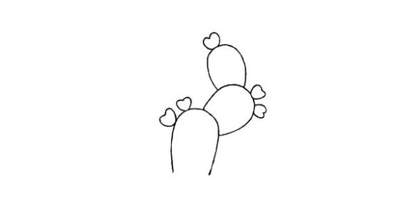 幼儿简笔画仙人掌画法教程 中级简笔画教程-第3张