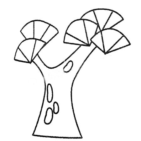 松树的多种画法-松树简笔画图画大全 植物-第3张