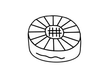 月饼简笔画图片