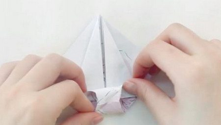 手工折纸旋转木马教程图解 手工折纸-第13张