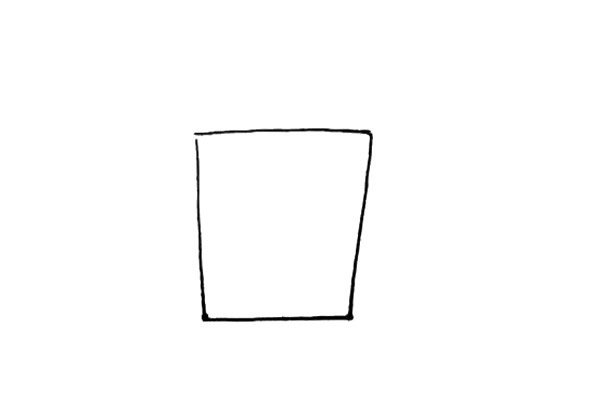 盒装牛奶简笔画