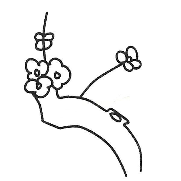 【桃树简笔画图画】6种不同的桃树少儿简笔画画法 植物-第3张