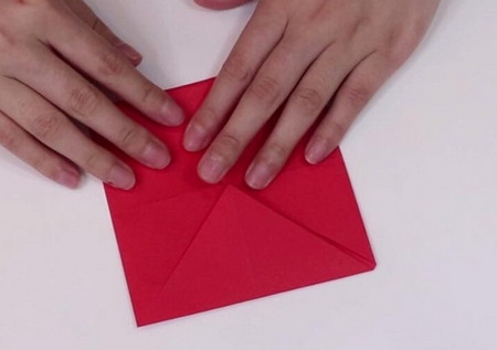 折纸灯笼的折法步骤图 手工折纸-第4张