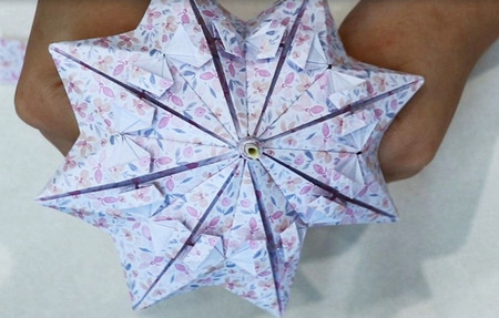 雨伞折纸图解步骤 手工折纸-第1张